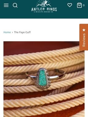 Faye Turquoise Silver Cuff Bracelet One Size Fits All